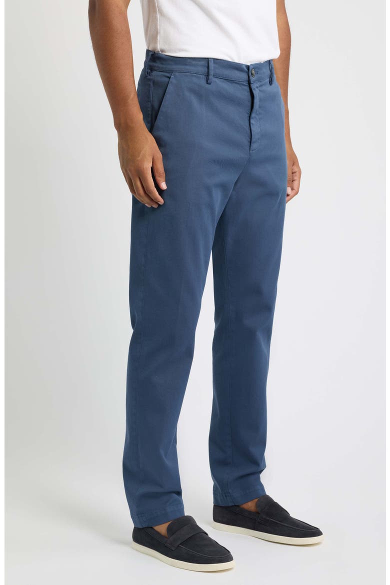 Regular Fit Gabardine Trousers, Alternate, color, BLUE