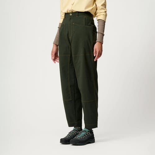Hikerkind Kick Flare Trousers In Green