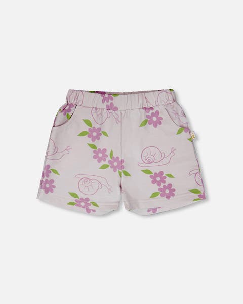 French Terry Snails Shorts (Toddler, Little Kid & Big Kid)