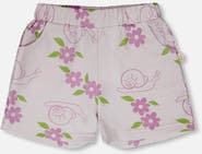 Deux par Deux French Terry Snails Print Shorts