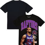 Mitchell & Ness Men's Mitchell & Ness Vince Carter Black Toronto Raptors Hardwood Classics Player Arch T-Shirt