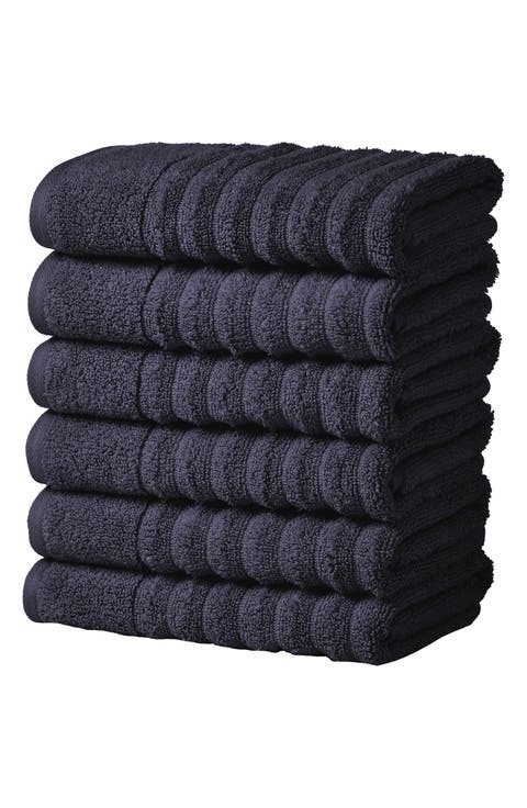 Combed Cotton 6-Pack Hand Towels