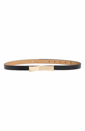 Kate Spade New York Metal Bow Leather Belt