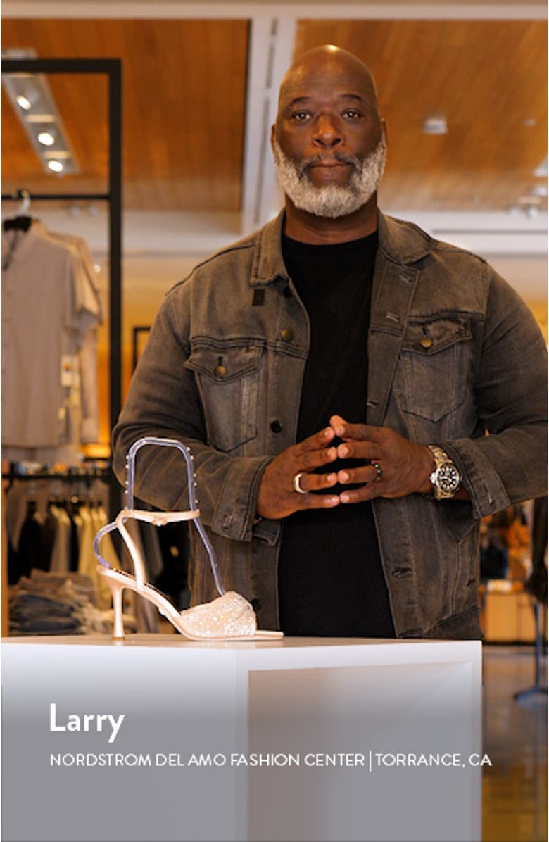 Cameryn Embellished Ankle Strap Sandal, sales video thumbnail