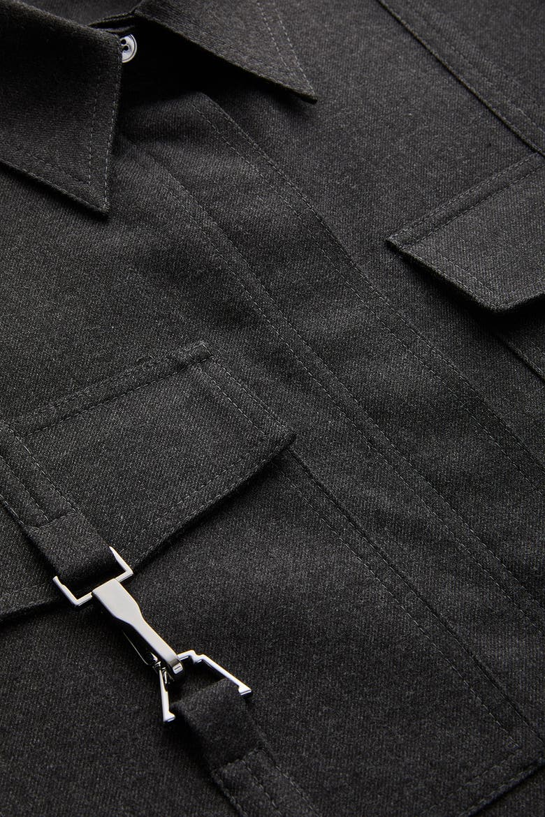 Zendaya Tailored Shirt, Alternate, color, GREY