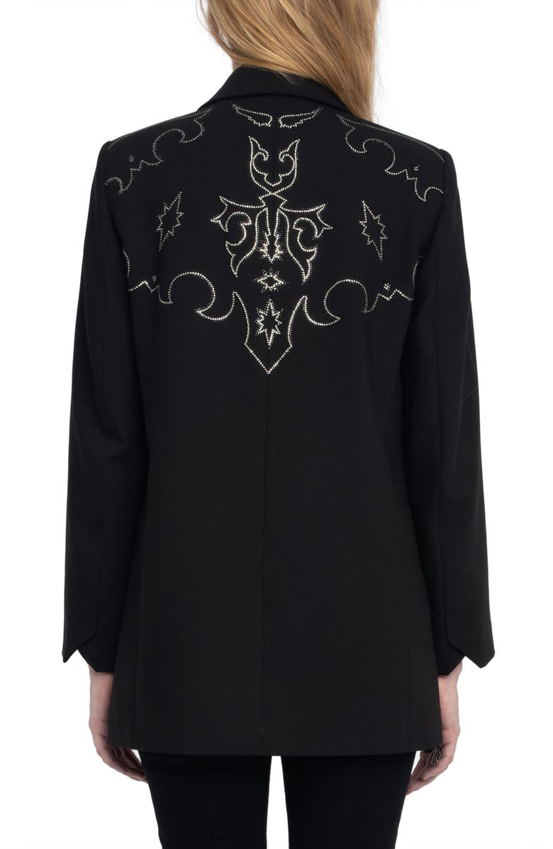 Zadig & Voltaire Viva Rhinestone Detail Jacket, Alternate, color,