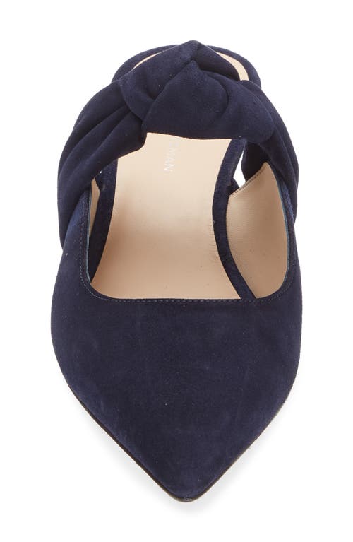 Stuart Weitzman Solange 50 Kitten Heel Mule In Blue