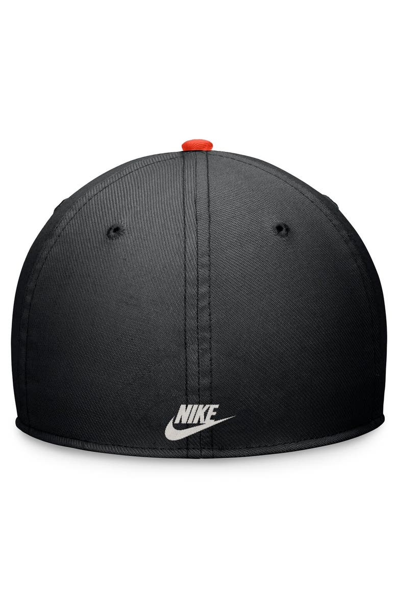 Men's Nike Black/Orange San Francisco Giants Cooperstown Collection Rewind Swooshflex Performance Hat, Alternate, color, Black