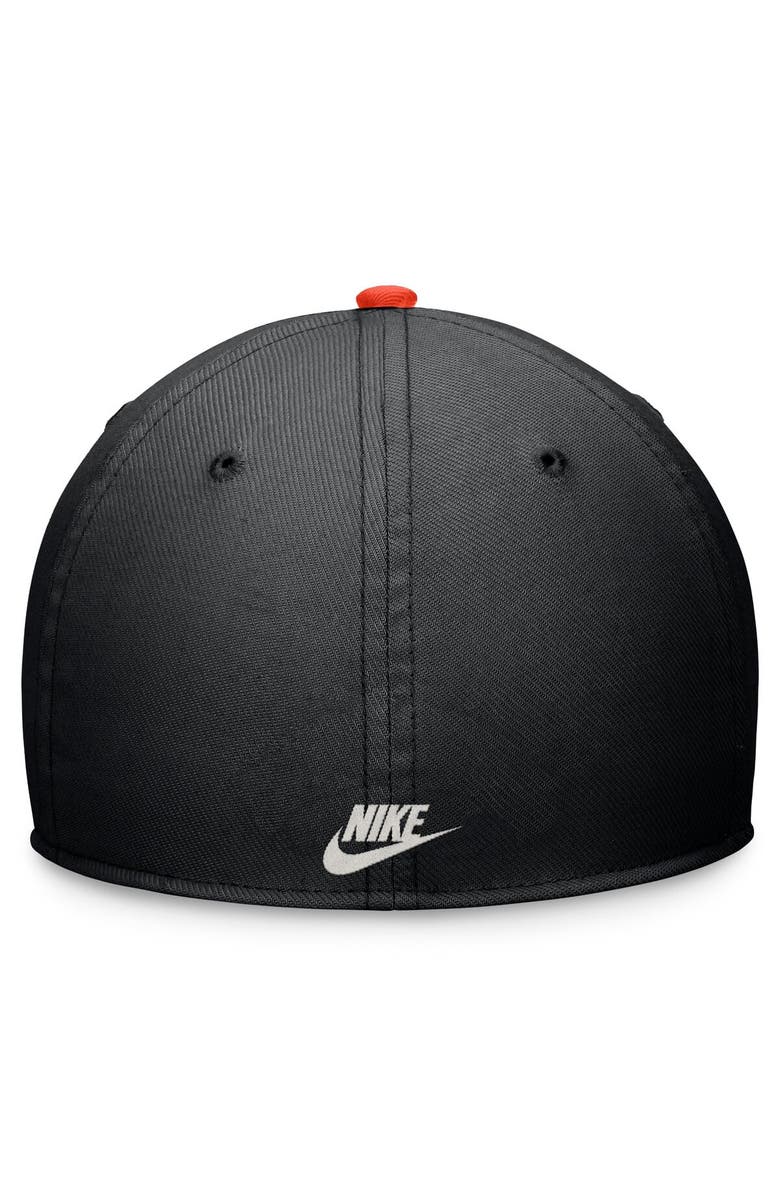 Nike Men's Nike Black/Orange San Francisco Giants Cooperstown Collection Rewind Swooshflex Performance Hat, Alternate, color, Black
