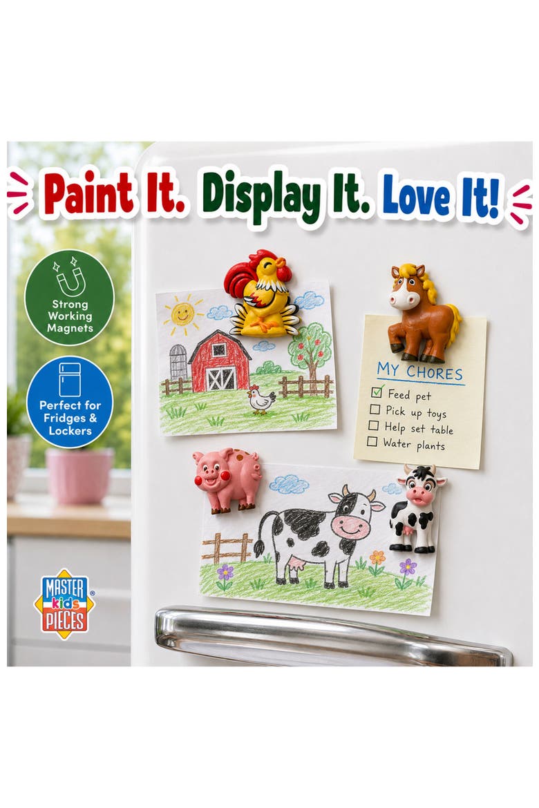 Old MacDonald 6-Pack Magnets Paint Kit, Alternate, color, Multicolor