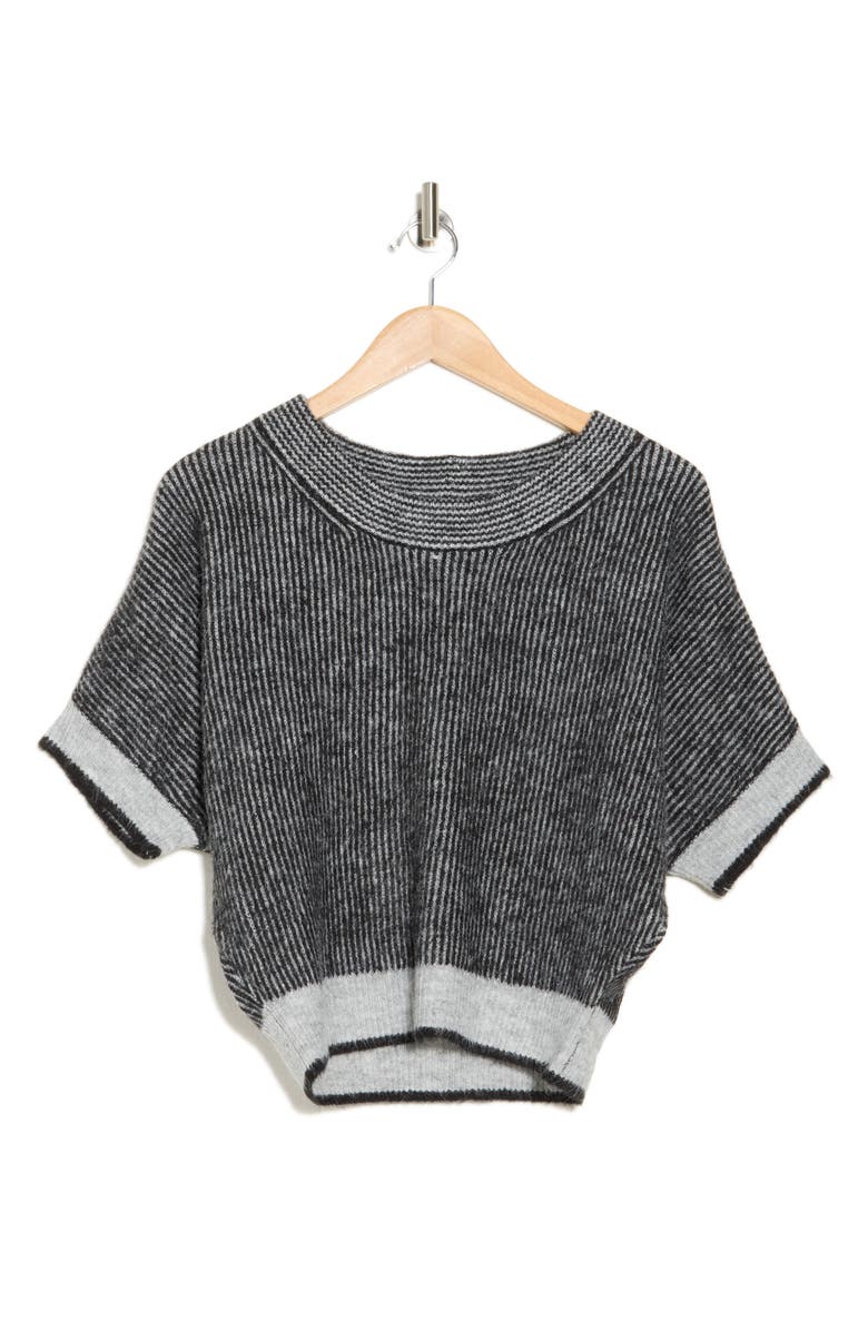 Mock Neck Short Sleeve Sweater Tank main image 1