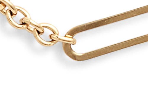 Anzie Open Link Paper Clip Chain Necklace In Gold