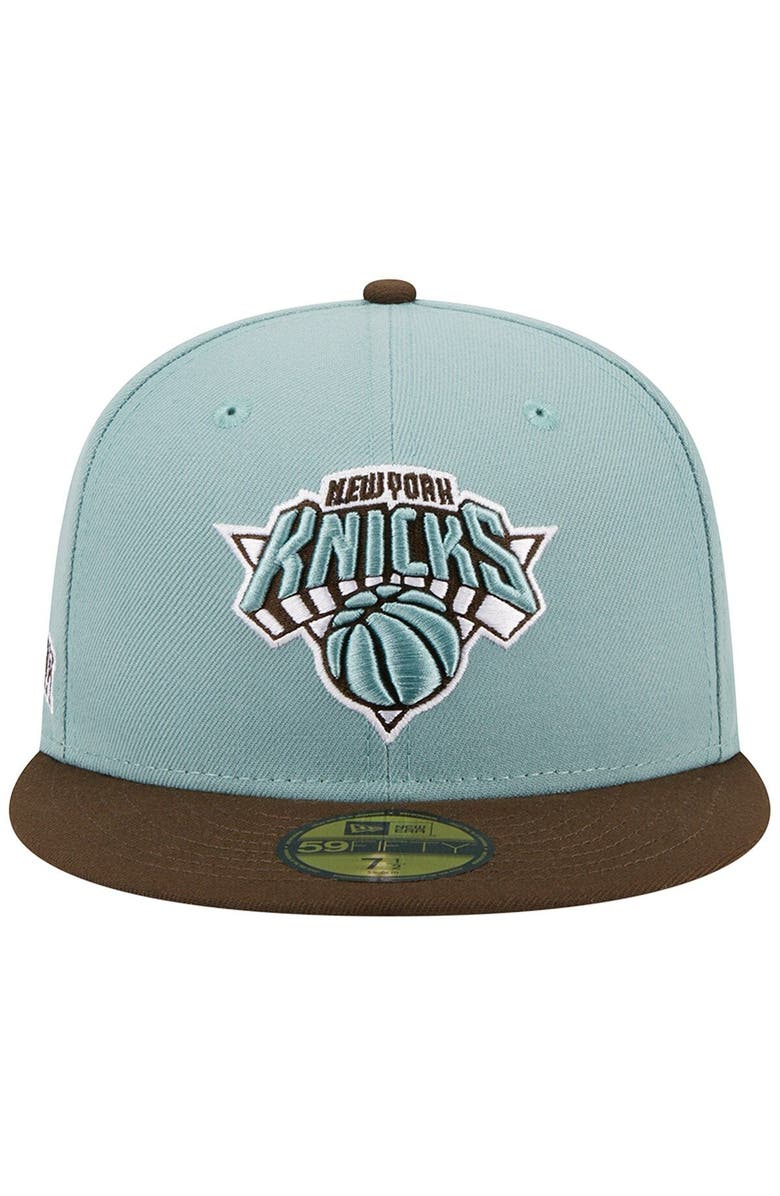 New Era Men's New Era Light Blue/Brown New York Knicks Two-Tone 59FIFTY Fitted Hat, Alternate, color, 