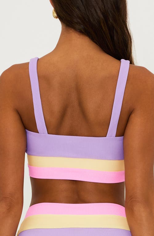 BEACH RIOT BEACH RIOT MACKENZIE COLORBLOCK BIKINI TOP