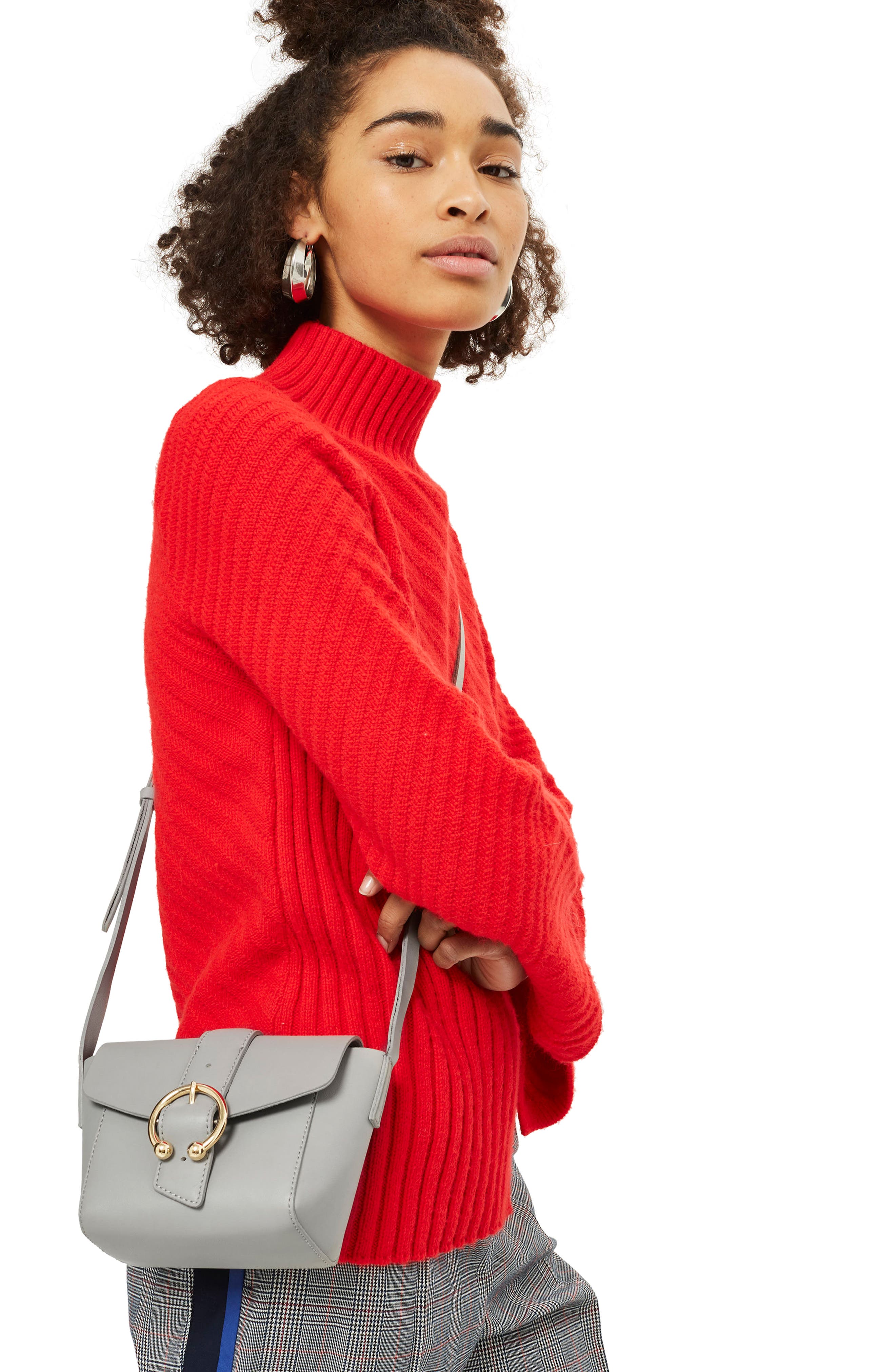 Topshop Raven Crossbody Bag, Alternate, color, 