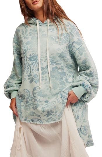 Free People Magpie Cotton High-low Hoodie