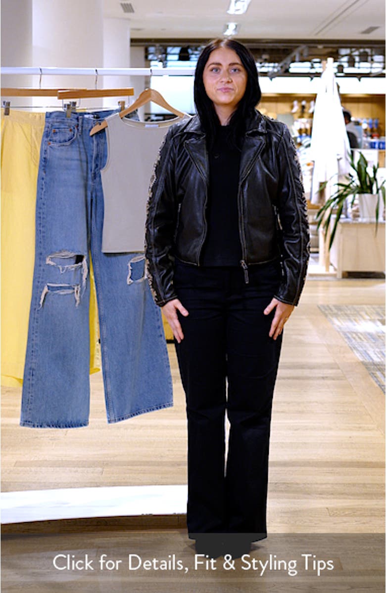 Cora Leather Jacket, sales video thumbnail