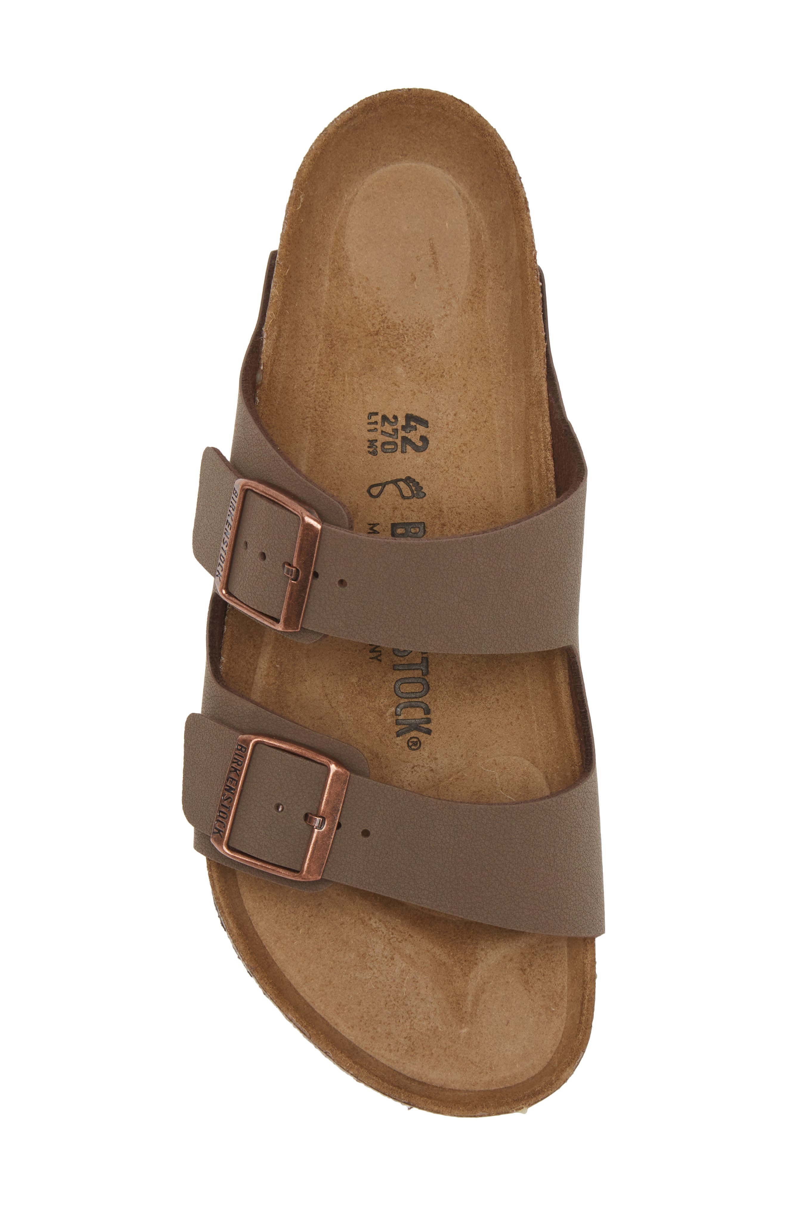 Birkenstock Arizona Slide Sandal, Alternate, color, Mocha