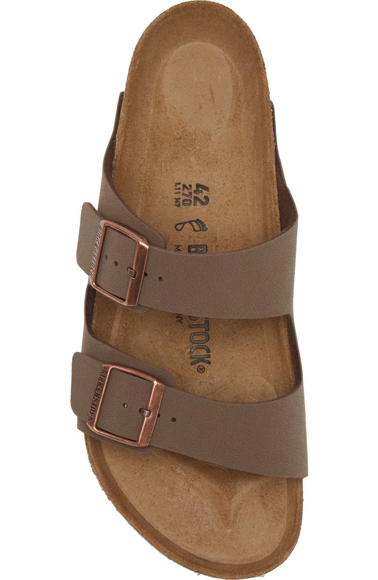 Birkenstock Arizona Slide Sandal, Alternate, color, Mocha