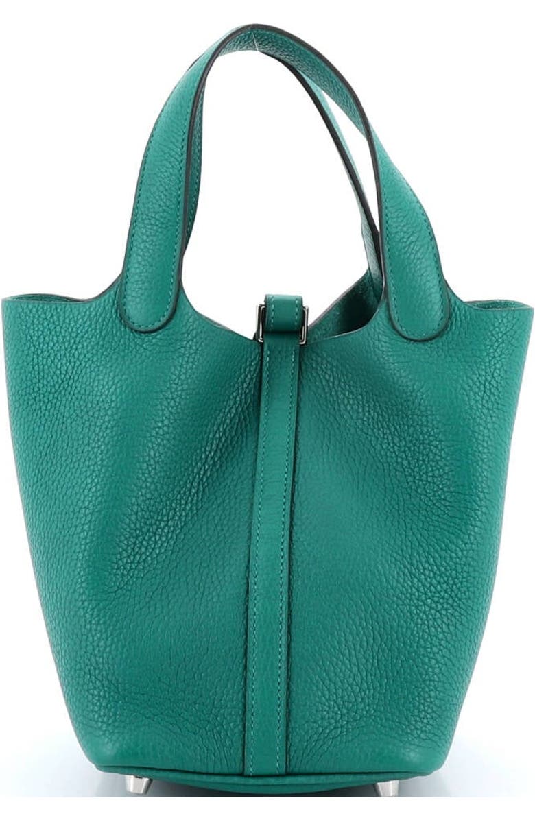 Pre-Owned Hermes Picotin Lock Bag Clemence PM, Alternate, color, Vert Vertigo