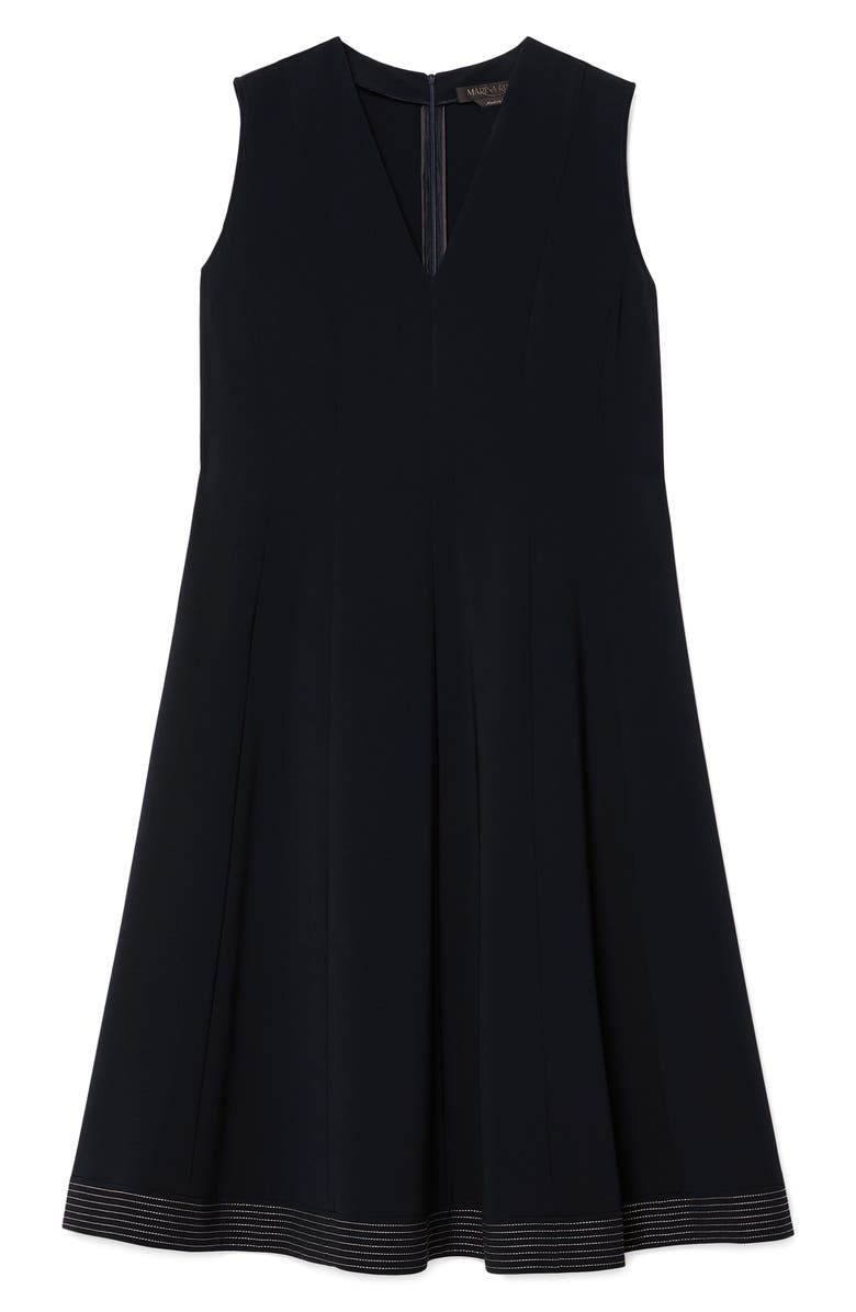 Marina Rinaldi Cady Fit & Flare Midi Dress, Alternate, color, Midnight Blue