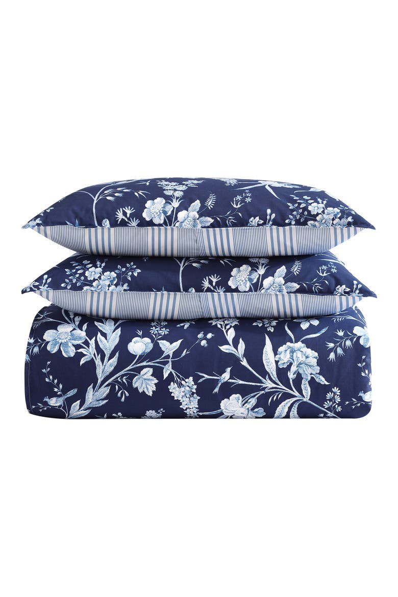 Branch Toile & Sham Set, Main, color, PORCELAIN BLUE