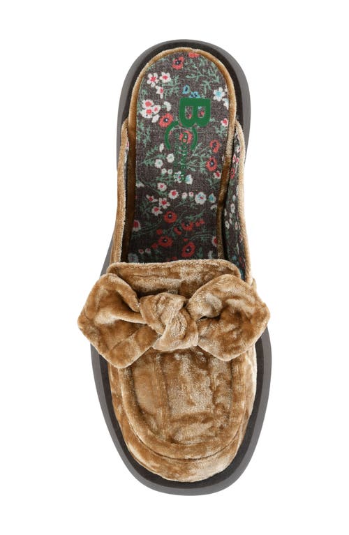 Bc Footwear Flower Mule In Gold