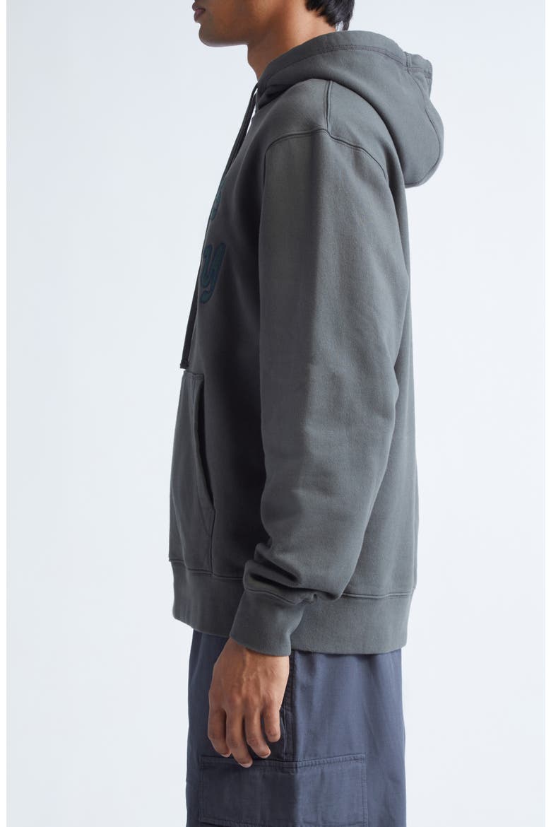 Society Logo Appliqué Hoodie, Alternate, color, CHARCOAL