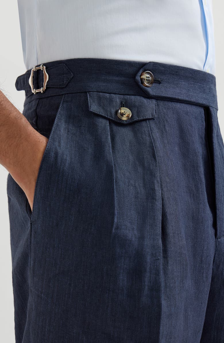 Brunello Cucinelli Tailor fit trousers, Alternate, color, Blue