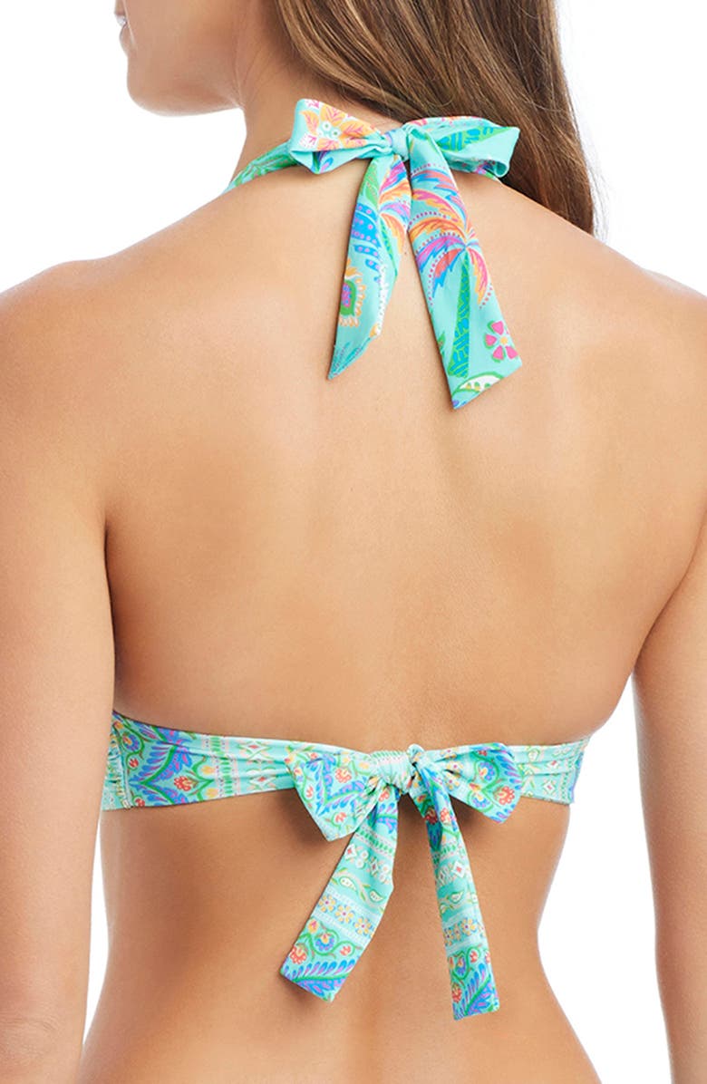 BLEU by Rod Beattie Halter Bikini Top, Alternate, color, Turq