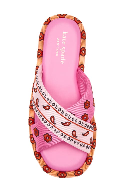 Kate Spade New York Rio Bandana Slide Sandal In Multi