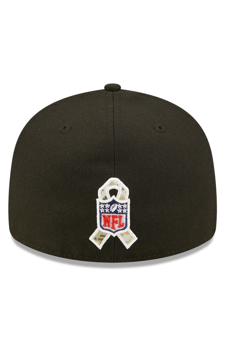 New Era Men's New Era Black Arizona Cardinals 2022 Salute To Service Low Profile 59FIFTY Fitted Hat, Alternate, color,