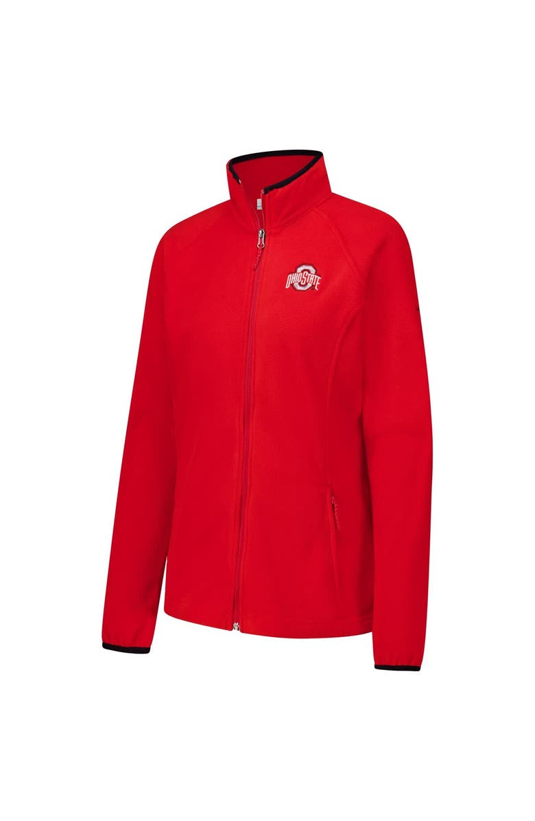 Columbia Women's Columbia Scarlet Ohio State Buckeyes Give & Go II Fleece Full-Zip Jacket, Alternate, color,