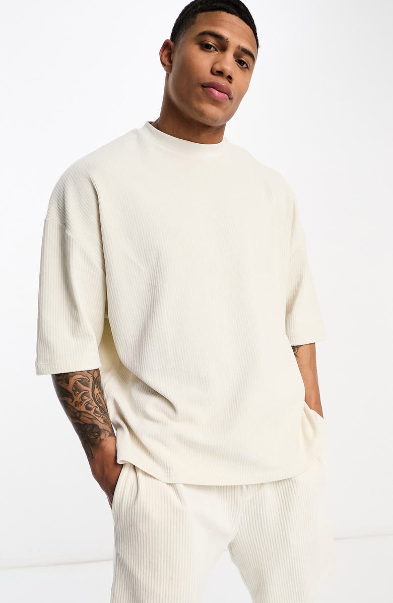 ASOS DESIGN Oversize Elbow Sleeve T-Shirt, Main, color, 