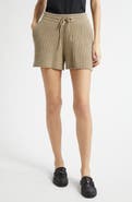 Burberry Peggy Rib Wool & Cashmere Shorts