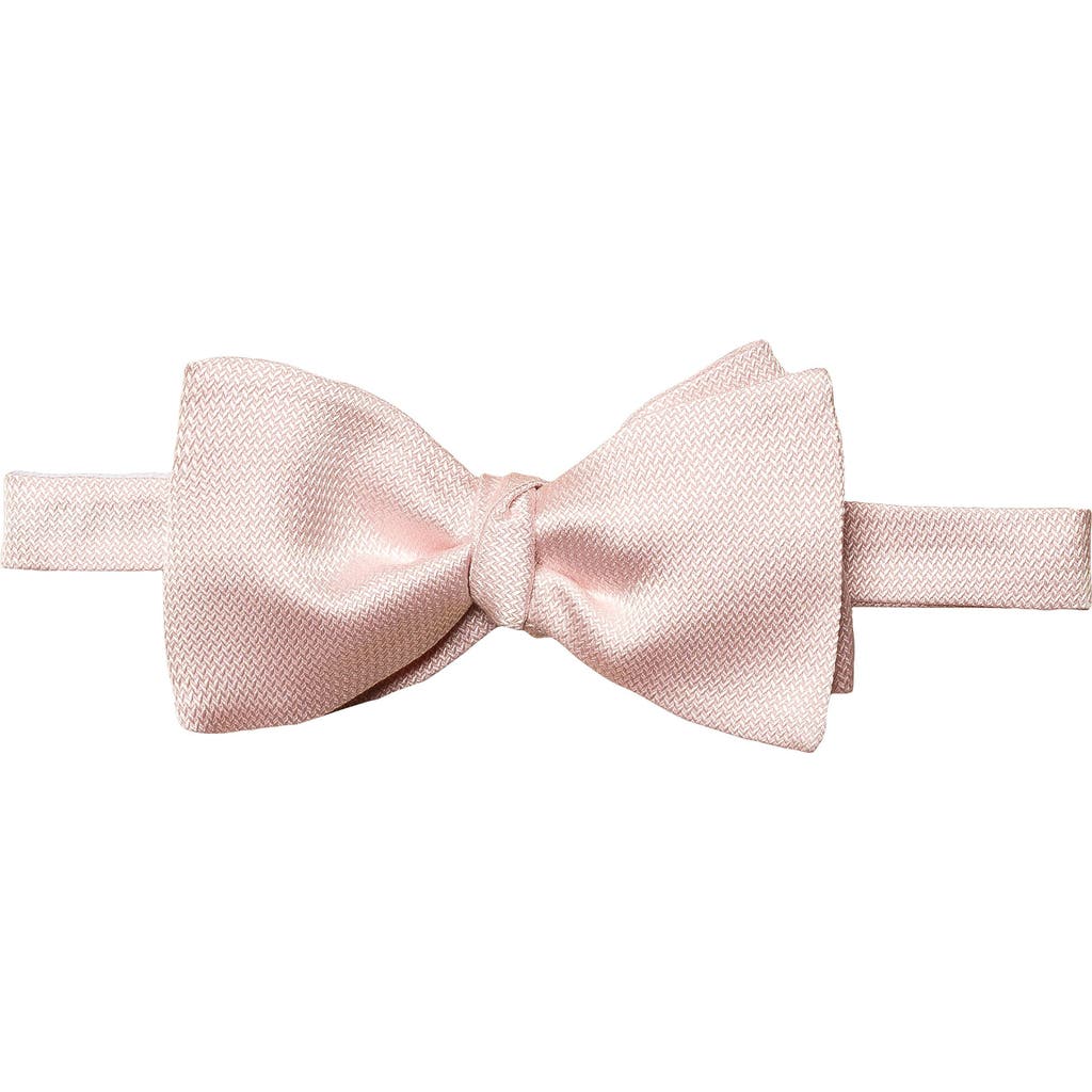 Eton Pink Textured Silk Bow Tie In Medium Pink