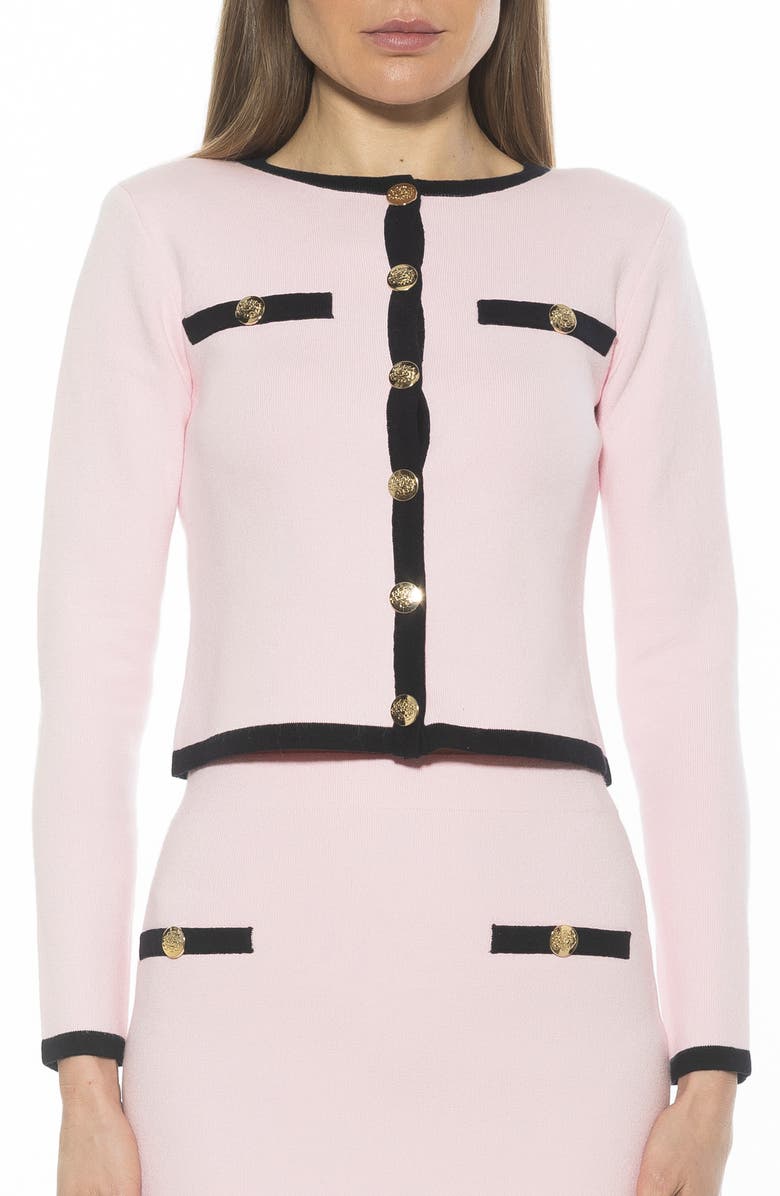 Alexia Admor Maia Knit Cardigan, Main, color, Pink