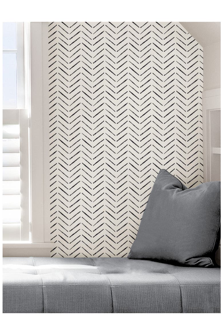 Holden Chevron Wallpaper, Alternate, color, BLACK
