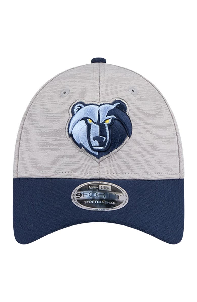 New Era Men's New Era Heather Gray/Navy Memphis Grizzlies Active Digi-Tech Two-Tone 9FORTY Adjustable Hat, Alternate, color, Heather Gray