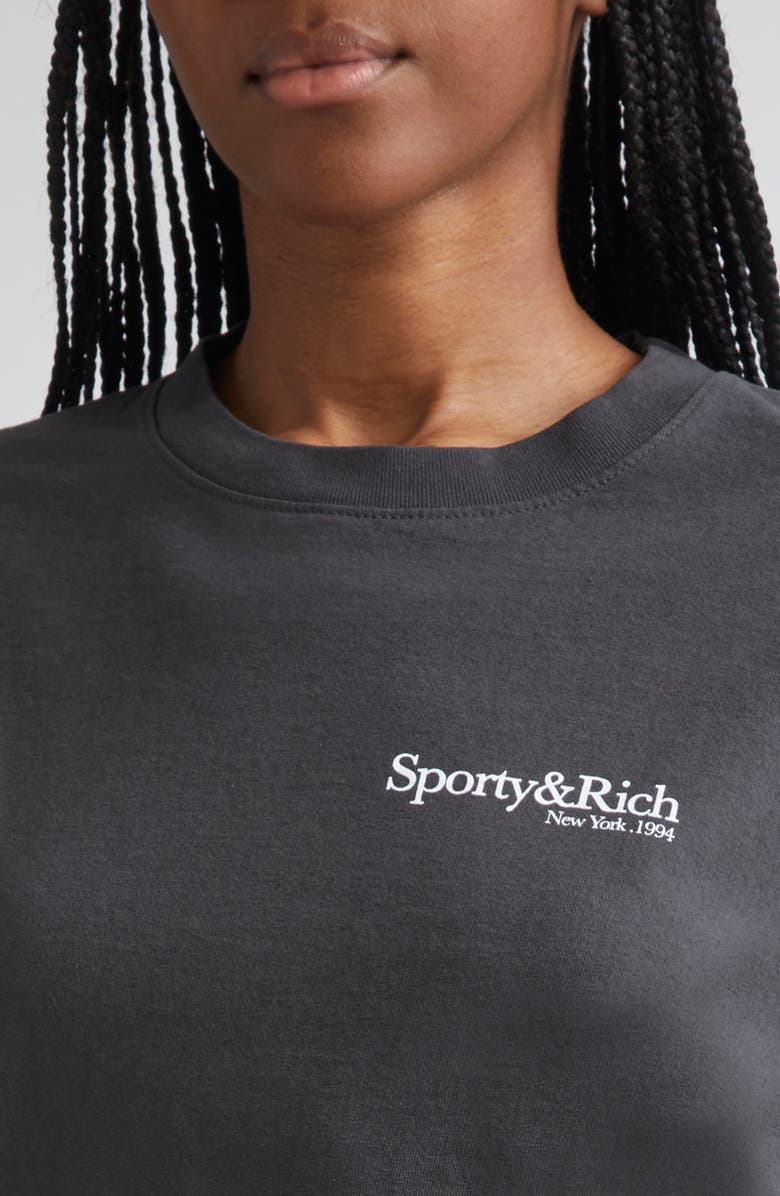 Sporty & Rich Health & Wellness Club New York Cotton Graphic T-Shirt, Alternate, color,