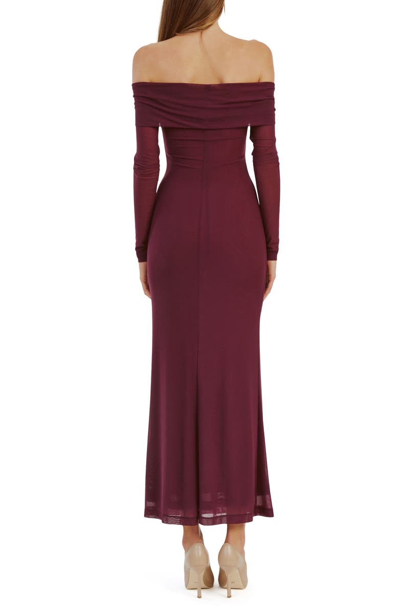 Bardot Artura Off the Shoulder Mesh Maxi Dress, Alternate, color, 