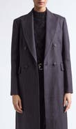 Eleventy Herringbone Wool Blend Duster Jacket