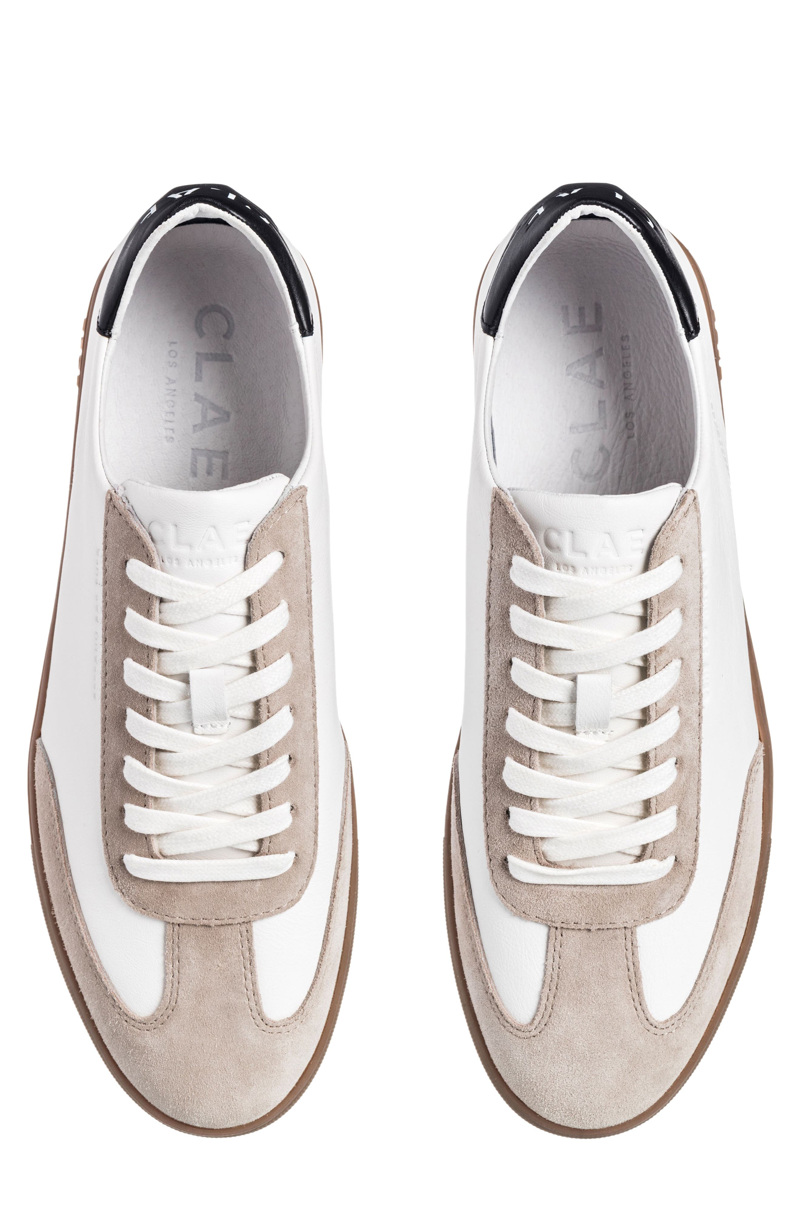 CLAE Deane Sneaker, Alternate, color, White Feather Grey Dark Gum