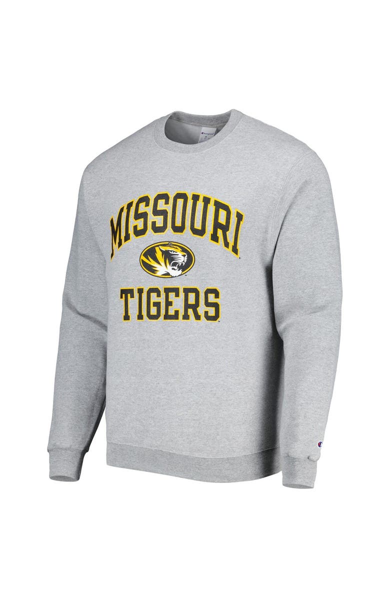 Champion Men's Champion Heather Gray Missouri Tigers High Motor Pullover Sweatshirt, Alternate, color, Heather Gray