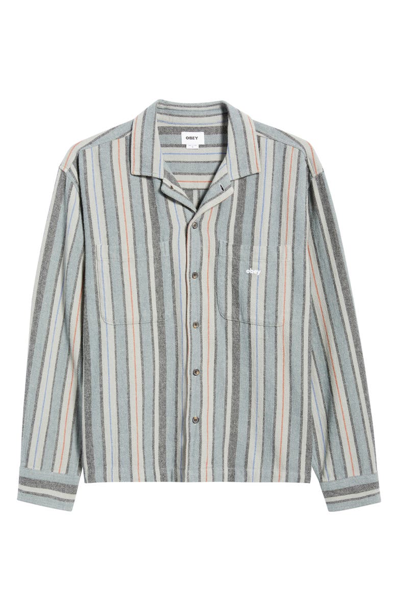 Obey Willard Long Sleeve Camp Shirt, Alternate, color, 