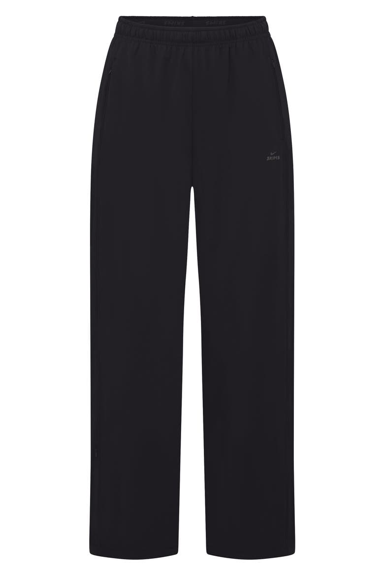 Oversize Stretch Nylon Pants, Alternate, color, NSKM OBSIDIAN
