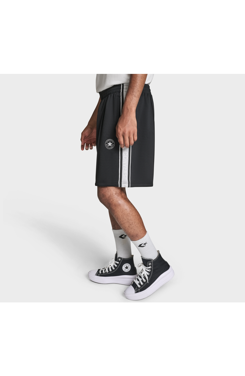 Converse Racing Stripe Shorts, Alternate, color, Converse Black