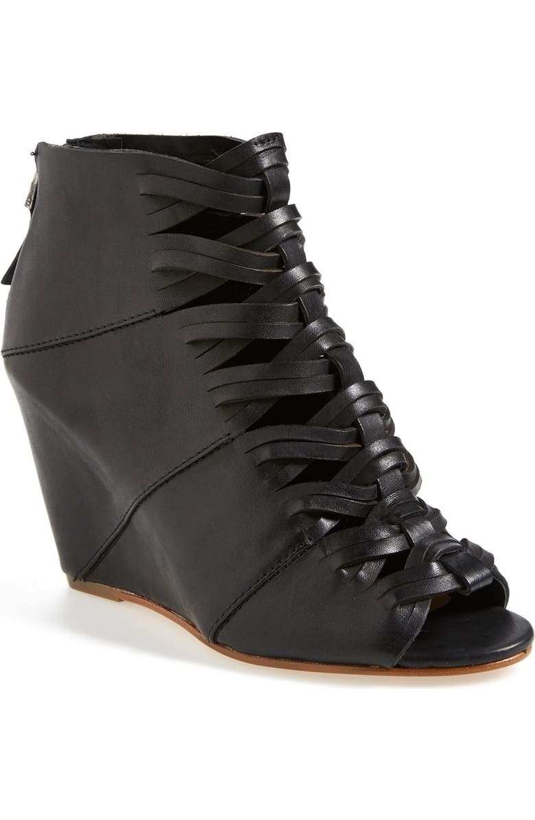 DV FOOTWEAR DV by Dolce Vita 'Sumner' Peep Toe Wedge Bootie, Main, color,