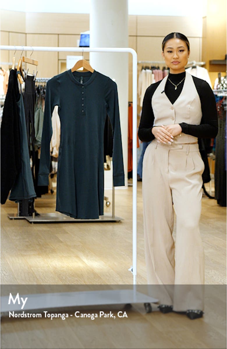 Stretch Cotton Rib Dress, sales video thumbnail