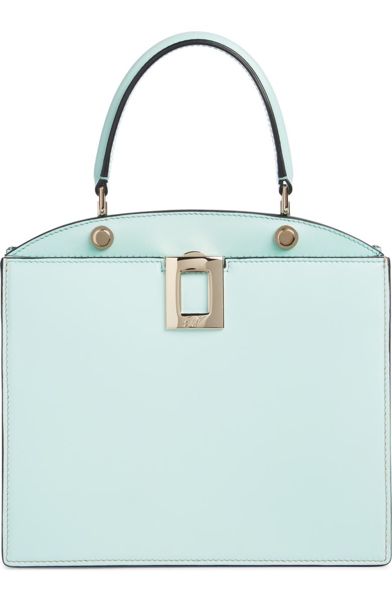 Roger Vivier Mini So Vivier Leather Top Handle Bag, Main, color,